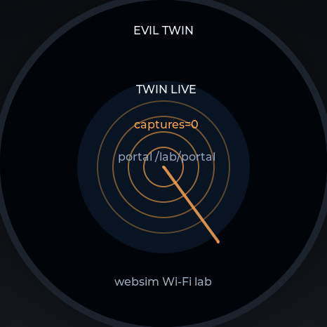 WebSim Evil Twin lab face
